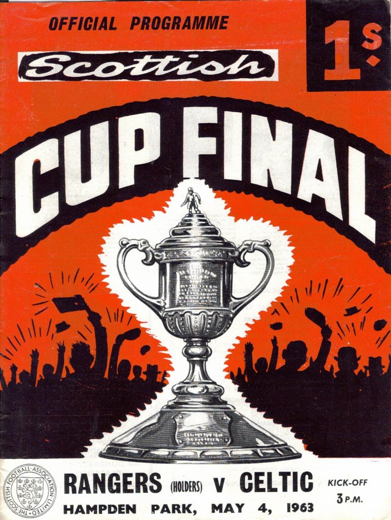 Rangers v Celtic 1963 Scottish Cup Final Programme