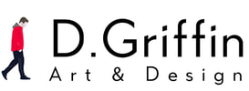 D Griffin Football Art Logo
