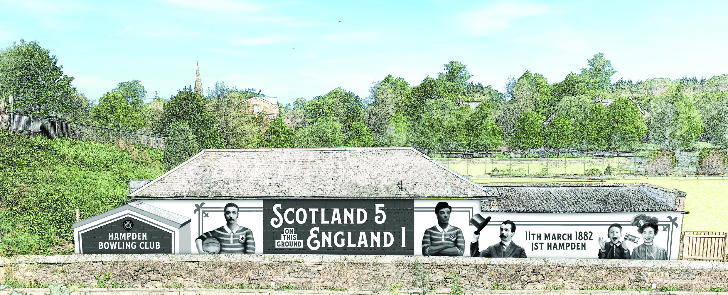 1st Hampden Mural Mock Up